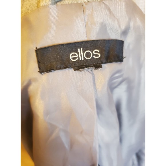 ELLOS Women's Plus Long Boyfriend Wool Blazer Size 22 Light Gray Striped Lining - Picture 11 of 12